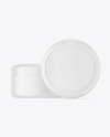 Two Plastic Cosmetic Jar Mockup