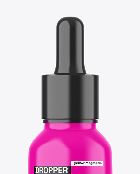 Glossy Dropper Bottle Mockup