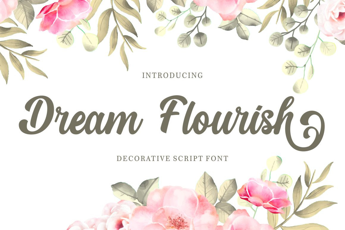 Dream Flourish - Decorative Script