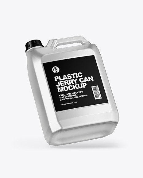 Metallic Jerrycan Mockup