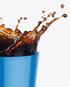 Glossy Mug w/ Coffee Splash Mockup