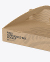 Corrugated Pizza Box w/ Handle Mockup