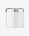 Glossy Plastic Jar Mockup