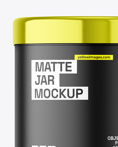 Matte Plastic Jar Mockup