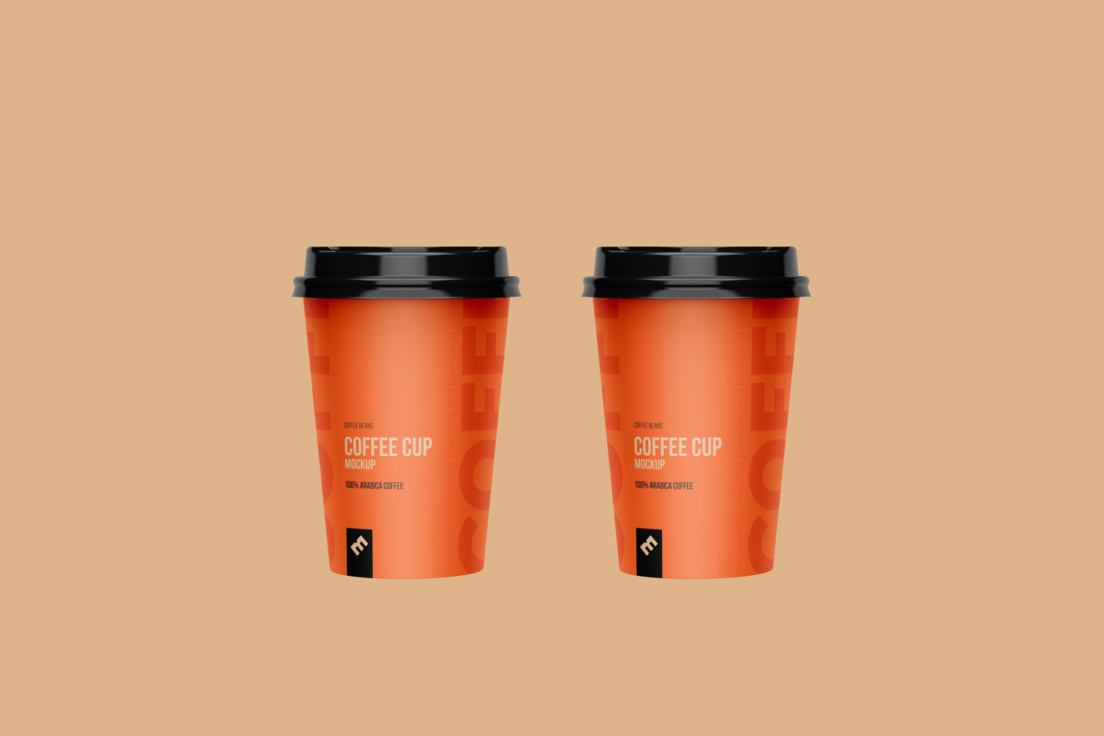 Cups Holder, Carrier Mockup front view Cups Holder, Carrier Mockup front view
