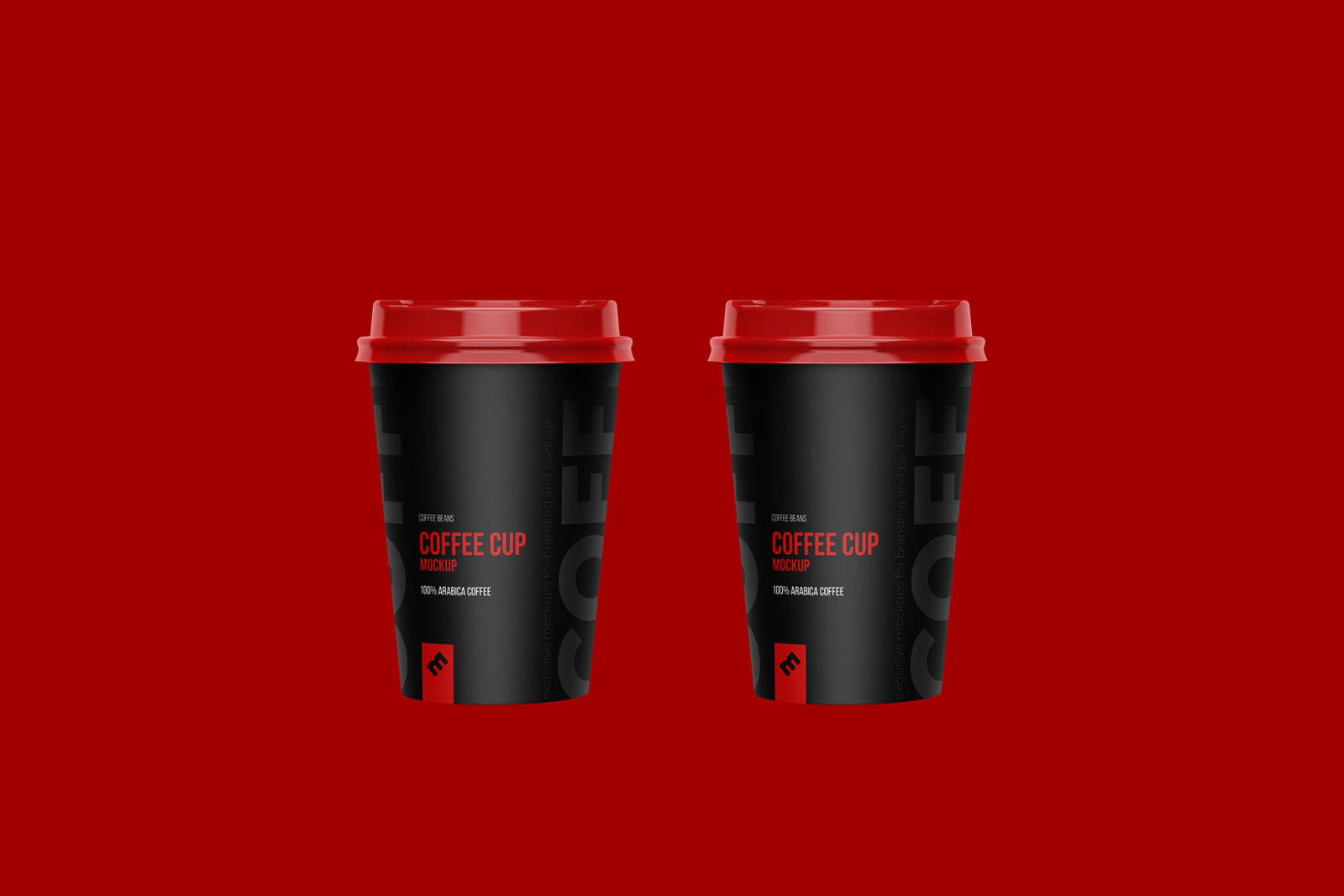 Cups Holder, Carrier Mockup front view Cups Holder, Carrier Mockup front view