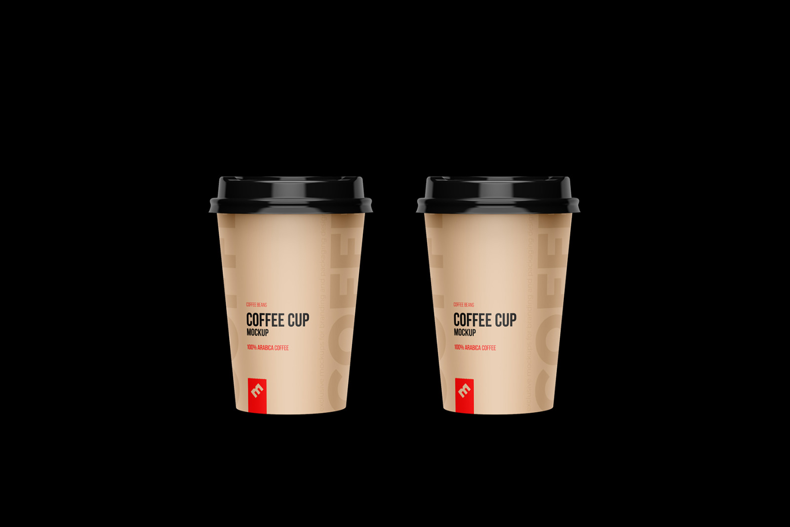 Cups Holder, Carrier Mockup front view Cups Holder, Carrier Mockup front view