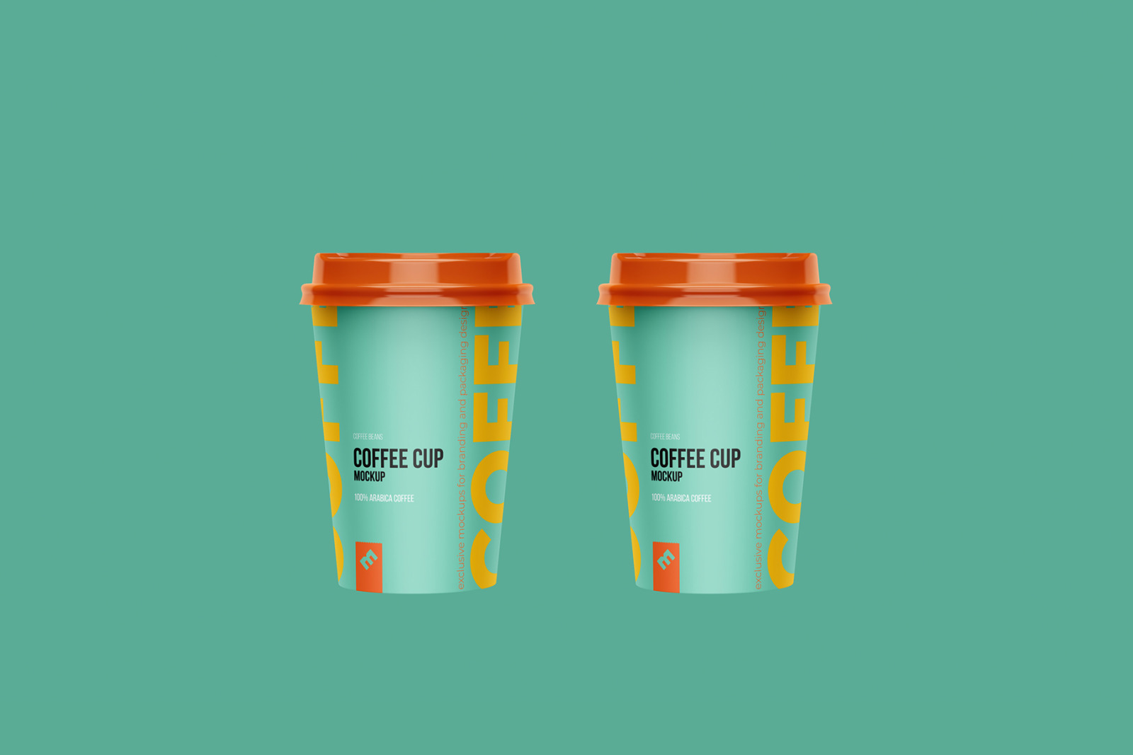 Cups Holder, Carrier Mockup front view Cups Holder, Carrier Mockup front view