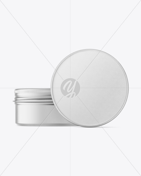 Two Metallic Jar Mockup