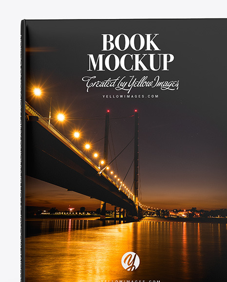 Hardcover Books w/ Glossy Cover Mockup