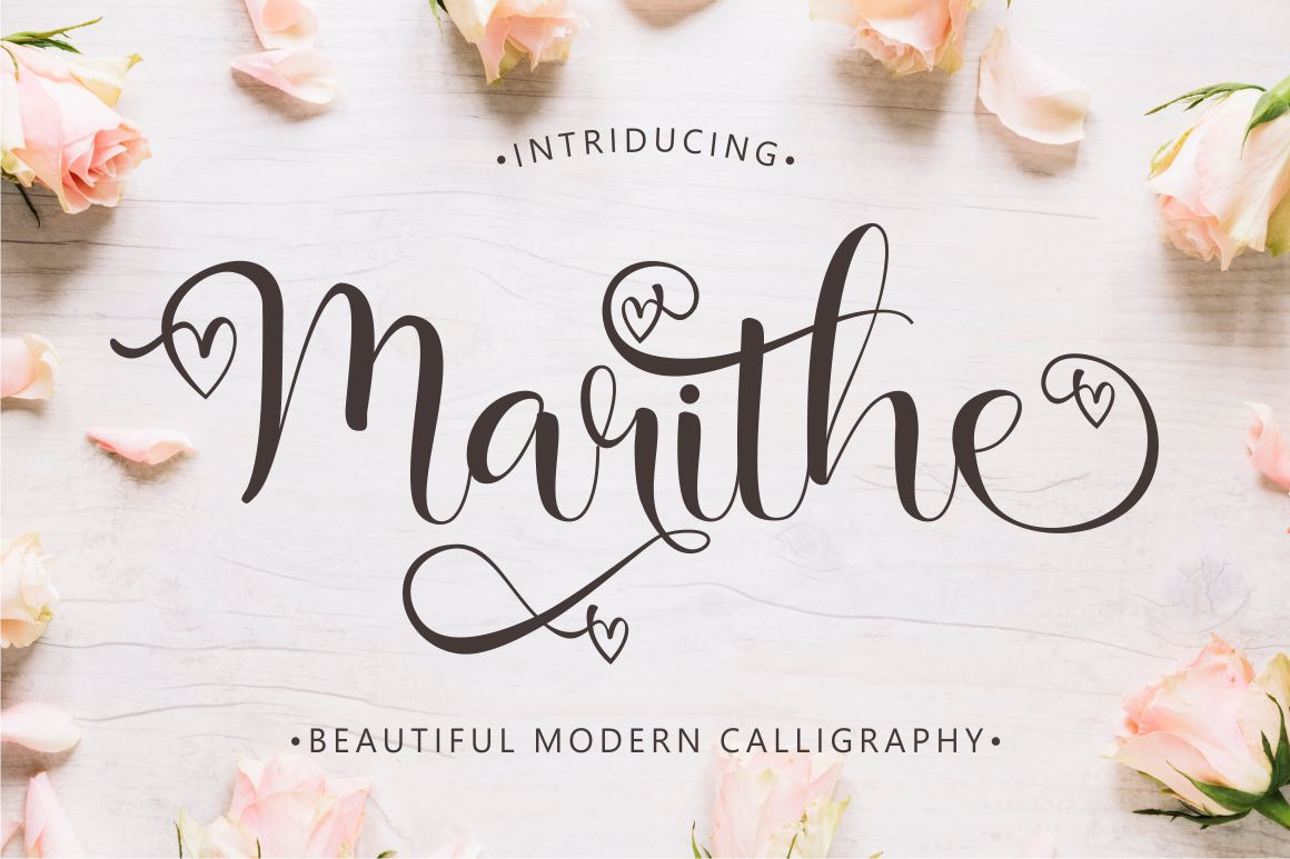 Marithe - Beautiful Modern Font Marithe - Beautiful Modern Font