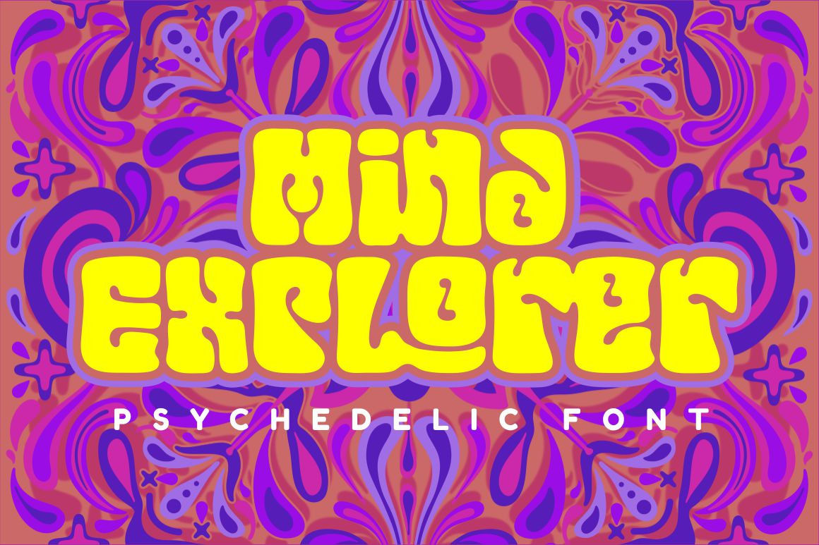 Mind Explorer - Psychedelic Font Mind Explorer - Psychedelic Font
