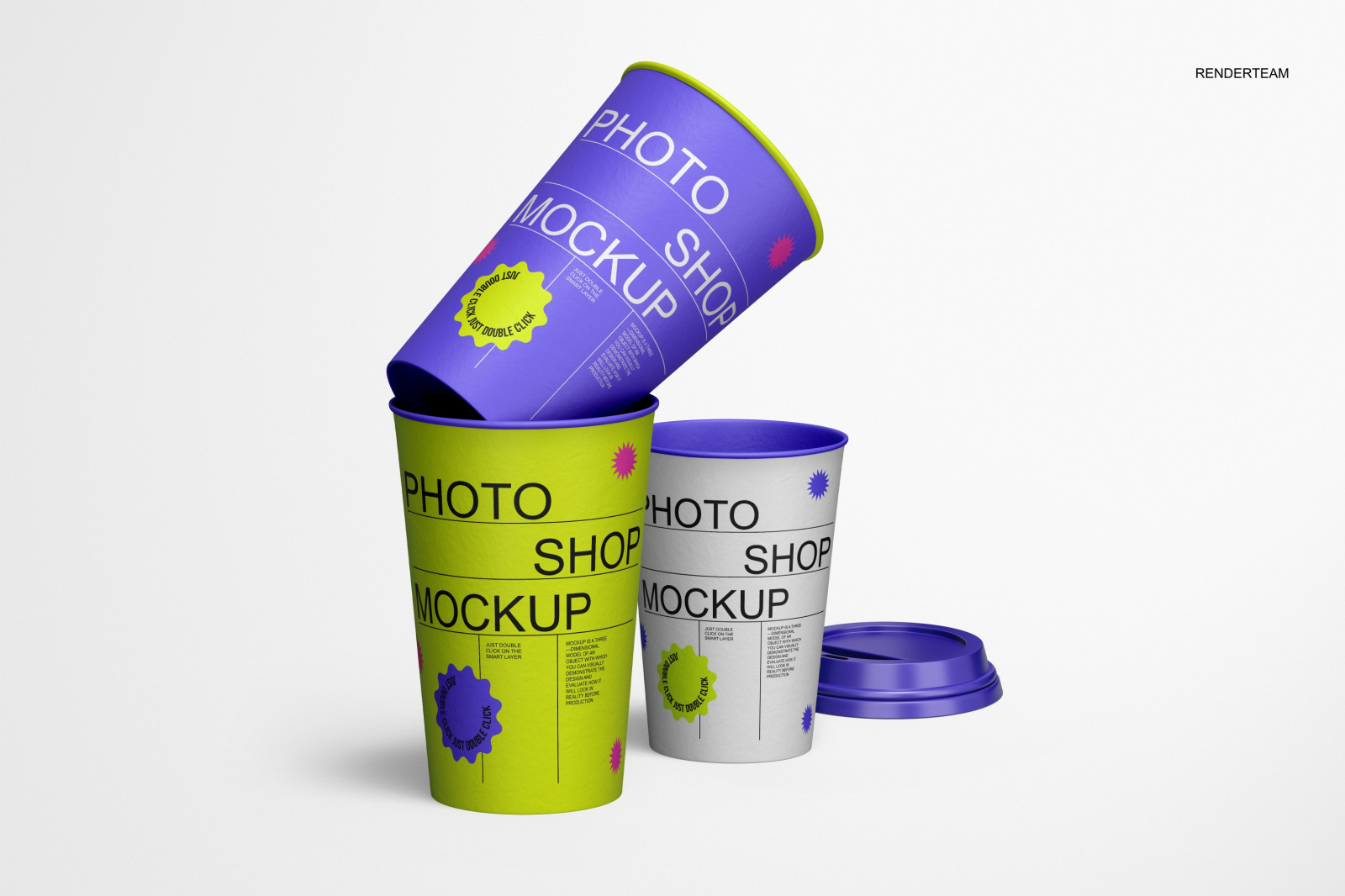 Paper Cup Mockup Set Paper Cup Mockup Set