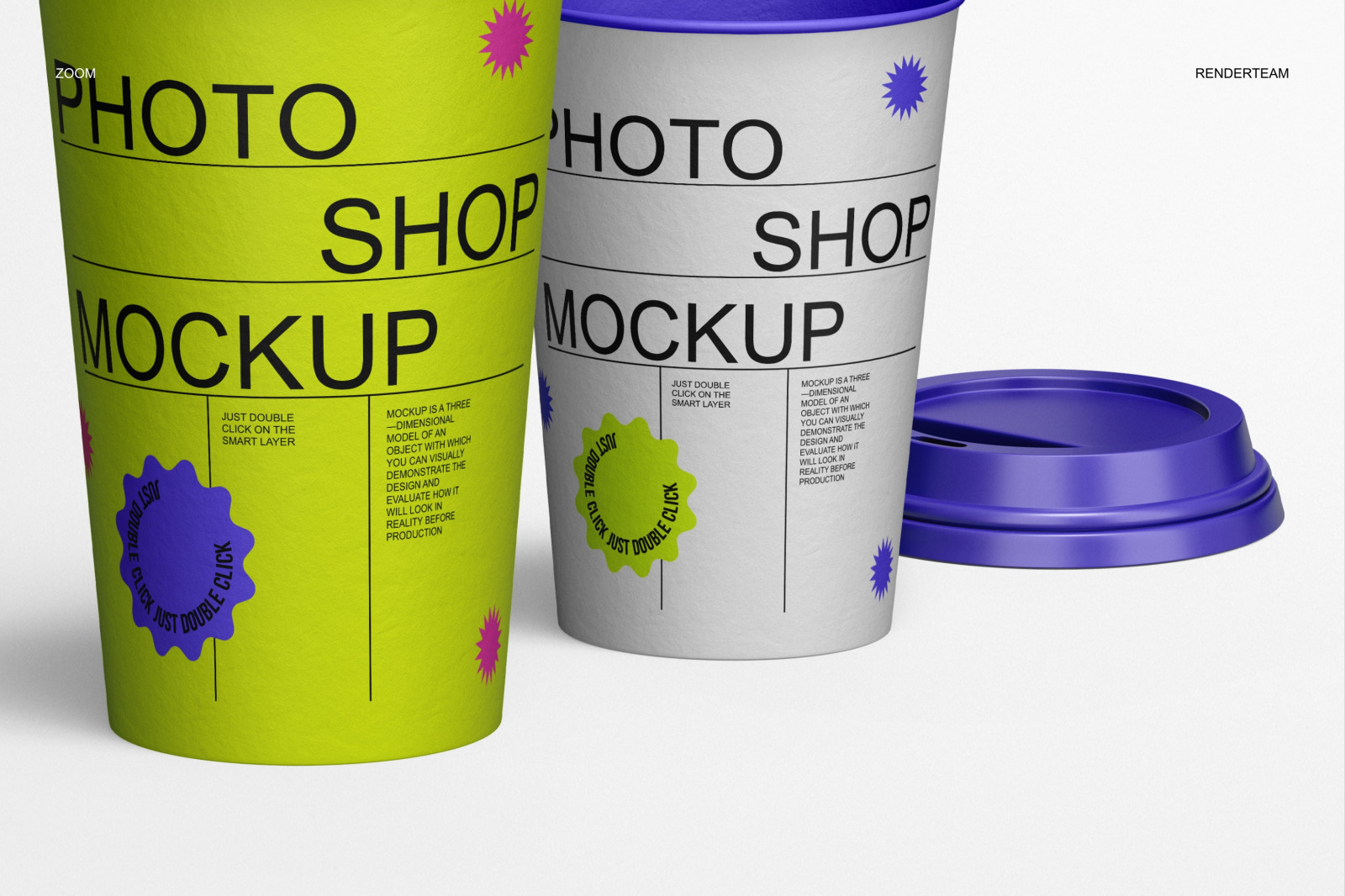 Paper Cup Mockup Set Paper Cup Mockup Set