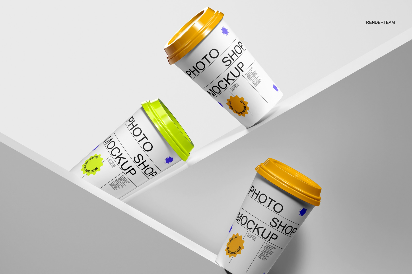 Paper Cup Mockup Set Paper Cup Mockup Set