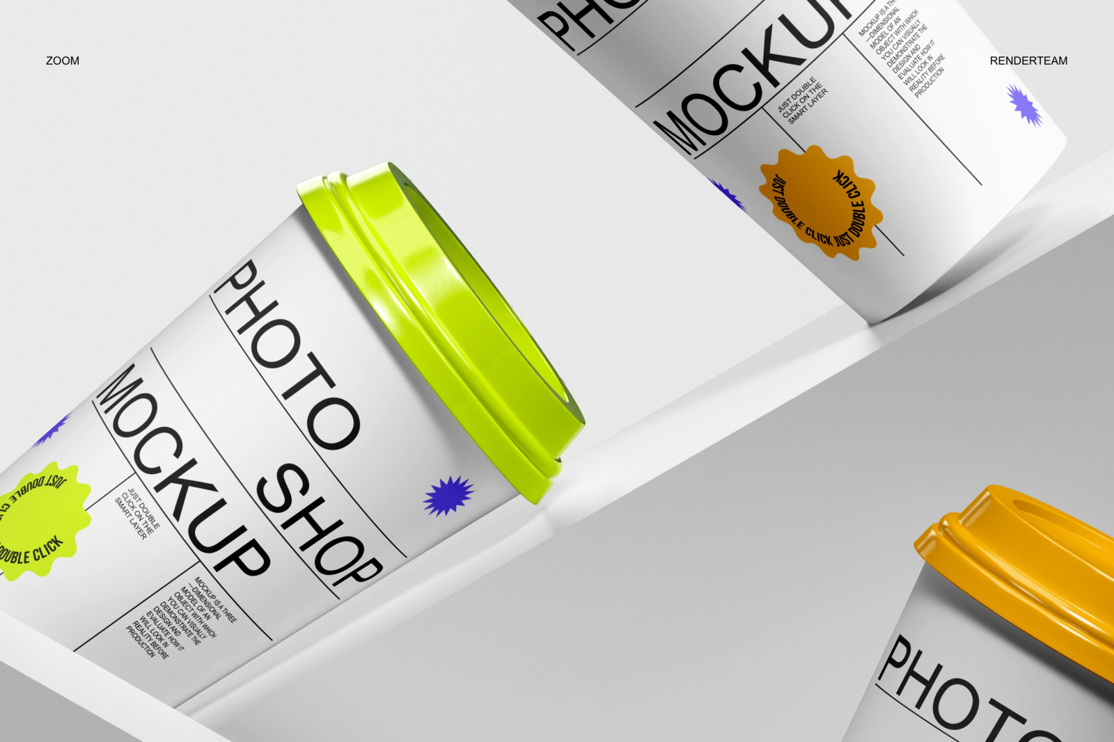 Paper Cup Mockup Set Paper Cup Mockup Set