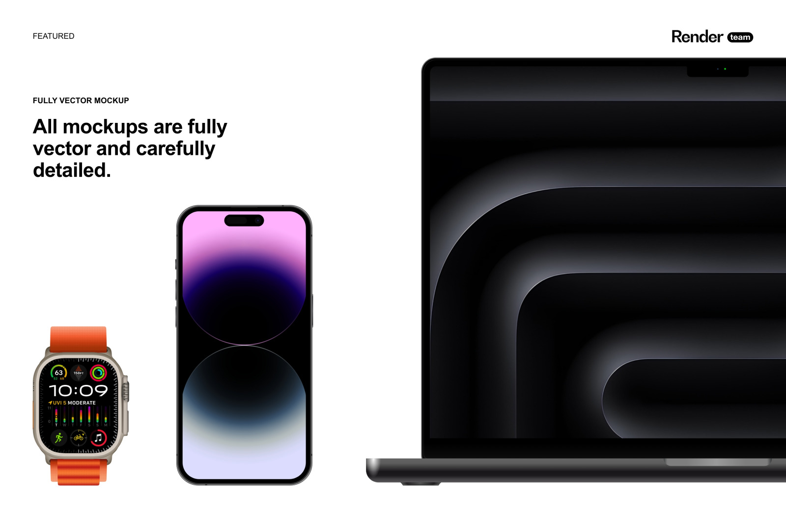 Apple Devices Mockup Bundle Apple Devices Mockup Bundle