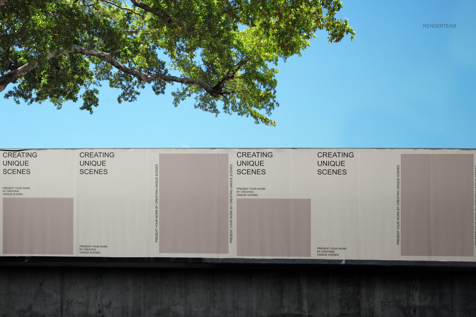 Advertising Posters Mockup Set Advertising Posters Mockup Set