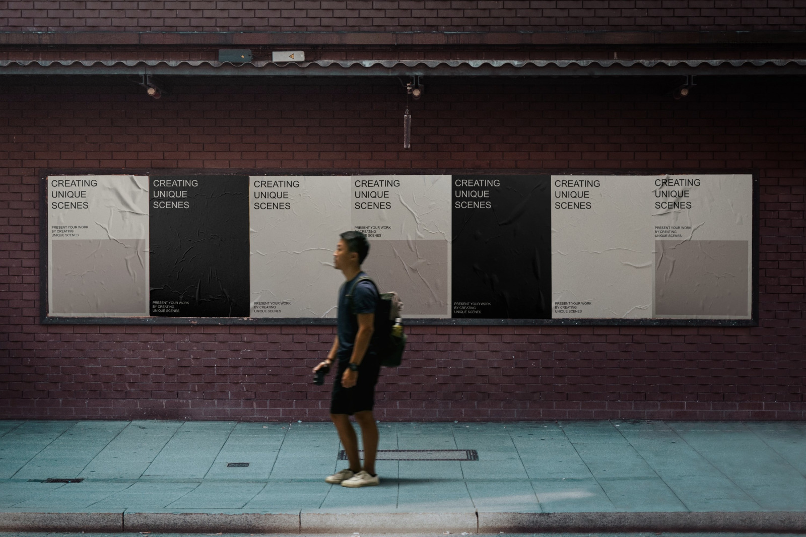 Advertising Posters Mockup Set Advertising Posters Mockup Set