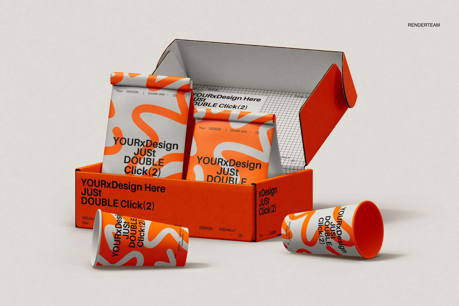 Paper Packaging Mockup Set Paper Packaging Mockup Set