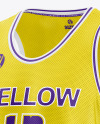 Basketball Jersey Mockup - Half Side View