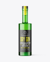 Colored Glass Bottle Mockup