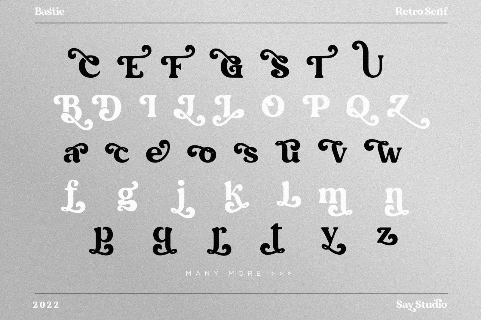 Bastie - Elegant Serif Font Bastie - Elegant Serif Font