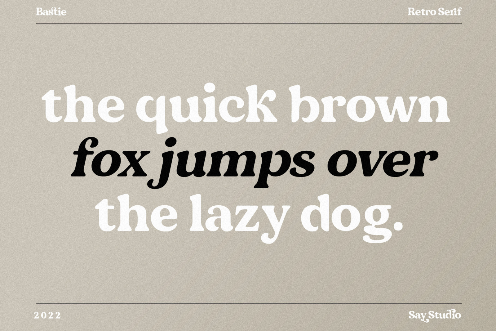 Bastie - Elegant Serif Font Bastie - Elegant Serif Font