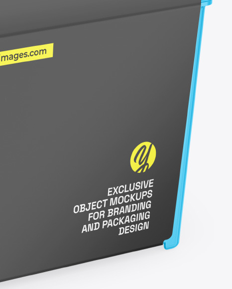 Glossy Plastic Box Mockup