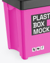 Matte Plastic Box Mockup