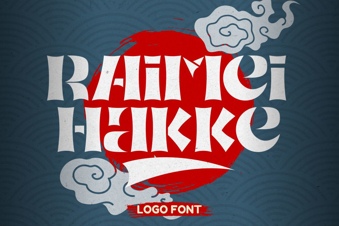 Raimei Hakke - Japan Style Logo Font Raimei Hakke - Japan Style Logo Font