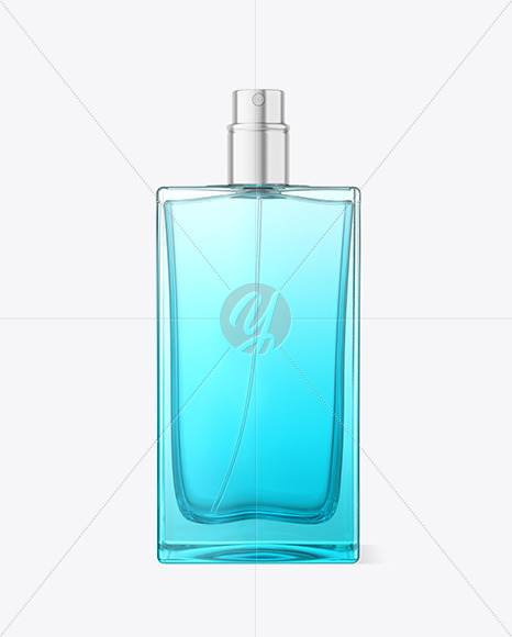 Colored Glass Perfume Bottle Mockup