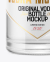 Clear Glass Vodka Bottle Mockup