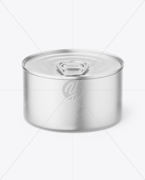 Metallic Tin Can Mockup