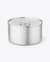 Metallic Tin Can Mockup