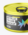 Metallic Tin Can Mockup
