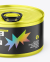 Metallic Tin Can Mockup