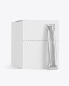 Metallic Sachet w\ Box Mockup