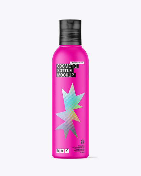 Matte Plastic Cosmetic Bottle Mockup - Plastic+packaging+for+cosmetics