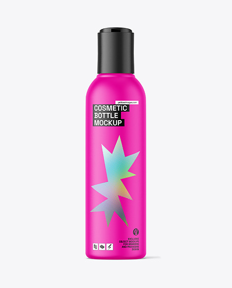 Matte Plastic Cosmetic Bottle Mockup Matte Plastic Cosmetic Bottle Mockup