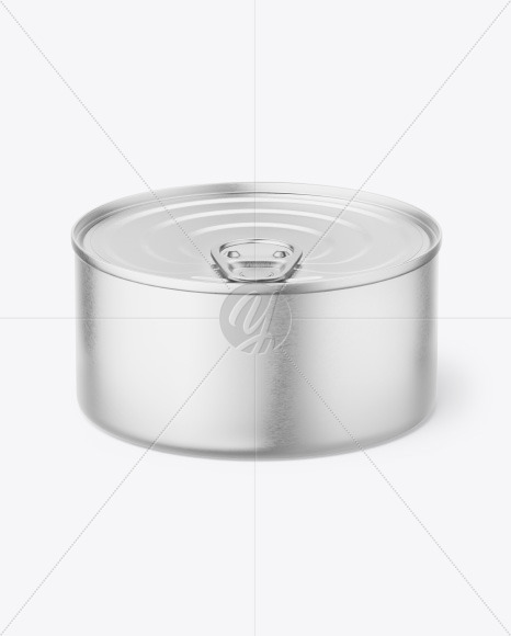 Metallic Tin Can Mockup