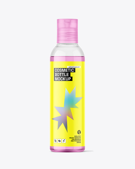 Clear Plastic Cosmetic Bottle Mockup - Plastic+packaging+for+cosmetics