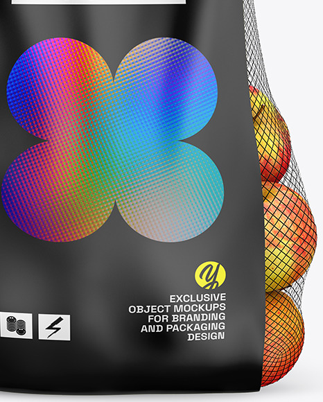 Apple Bag w/ Matte Label Mockup