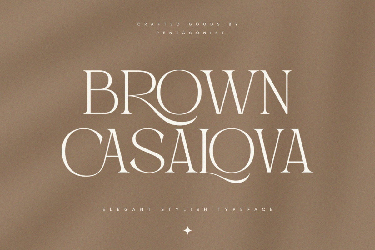 Brown Casalova | Stylish Typeface