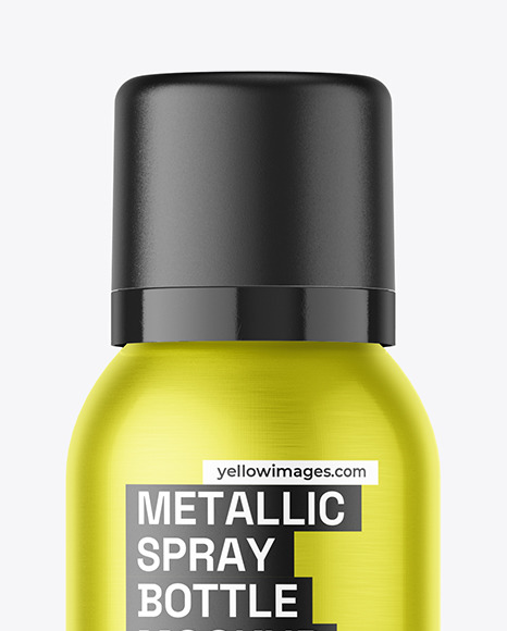 Metallic Spray Bottle Mockup