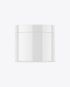 500ml Glossy Cosmetic Jar Mockup