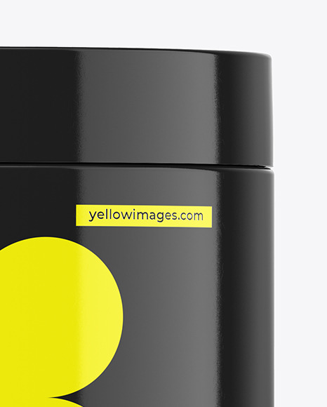 500ml Glossy Cosmetic Jar Mockup