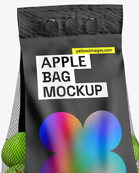 Apple Bag w/ Matte Label Mockup