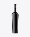 Antique Green Glass Red Wine Bottle Mockup