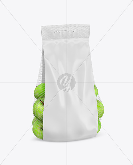 Apple Bag w/ Glossy Label Mockup